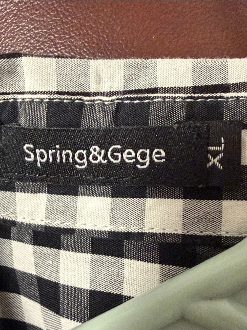 Spring & Gege Boys Long Sleeve Plaid Button Down 100% Cotton Shirt Blue Size XL